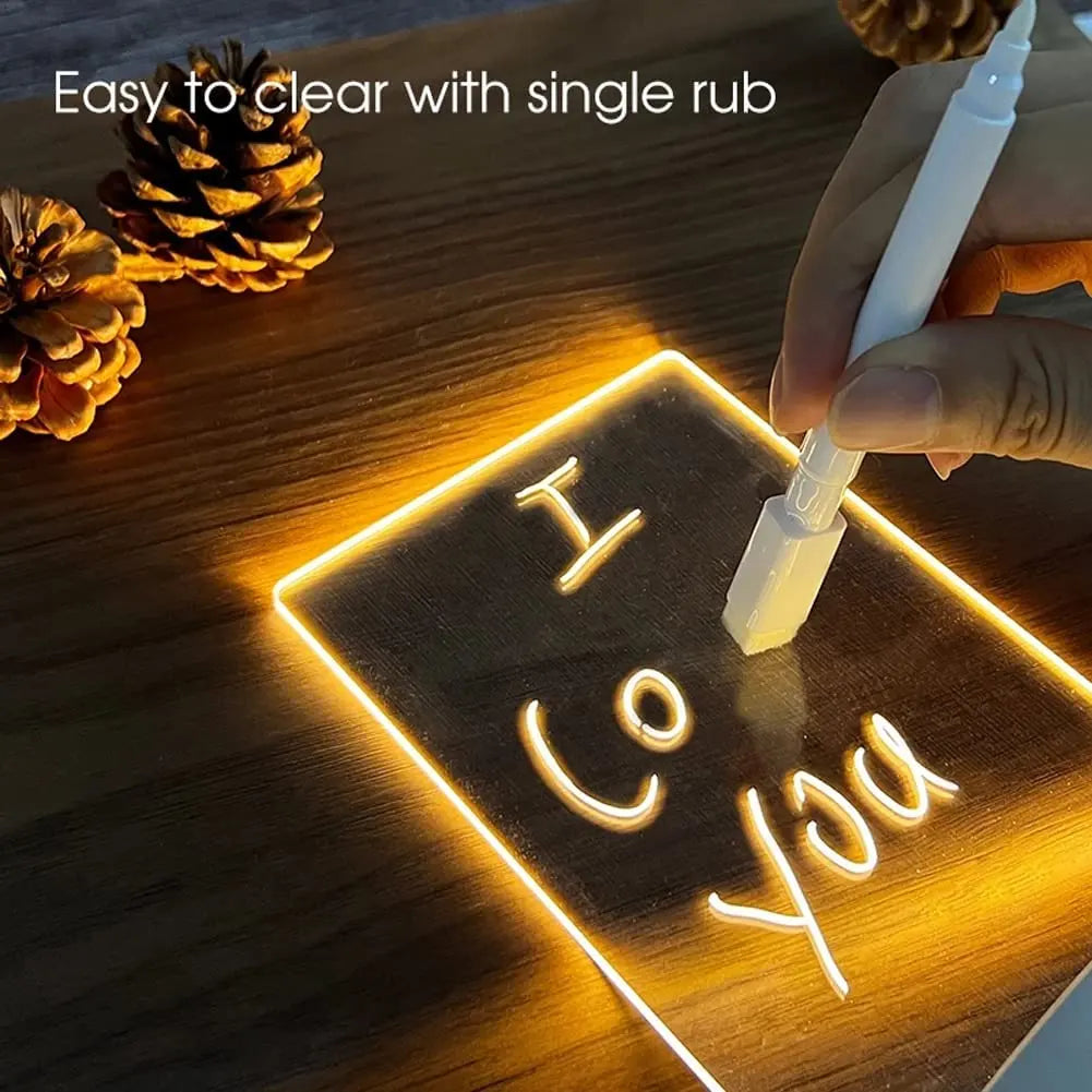 LED Rewritable Acrylic Note Board