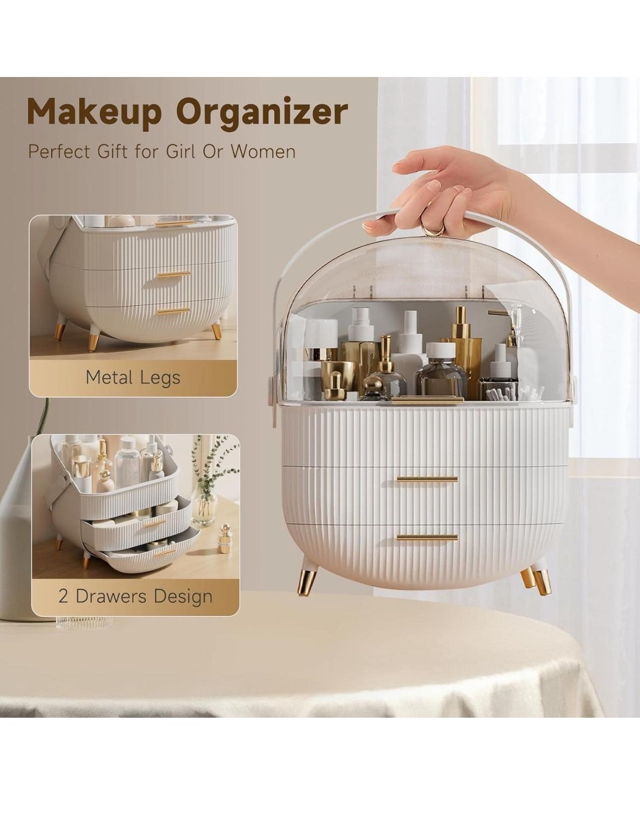 Luxury Vanity Makeup Organizer