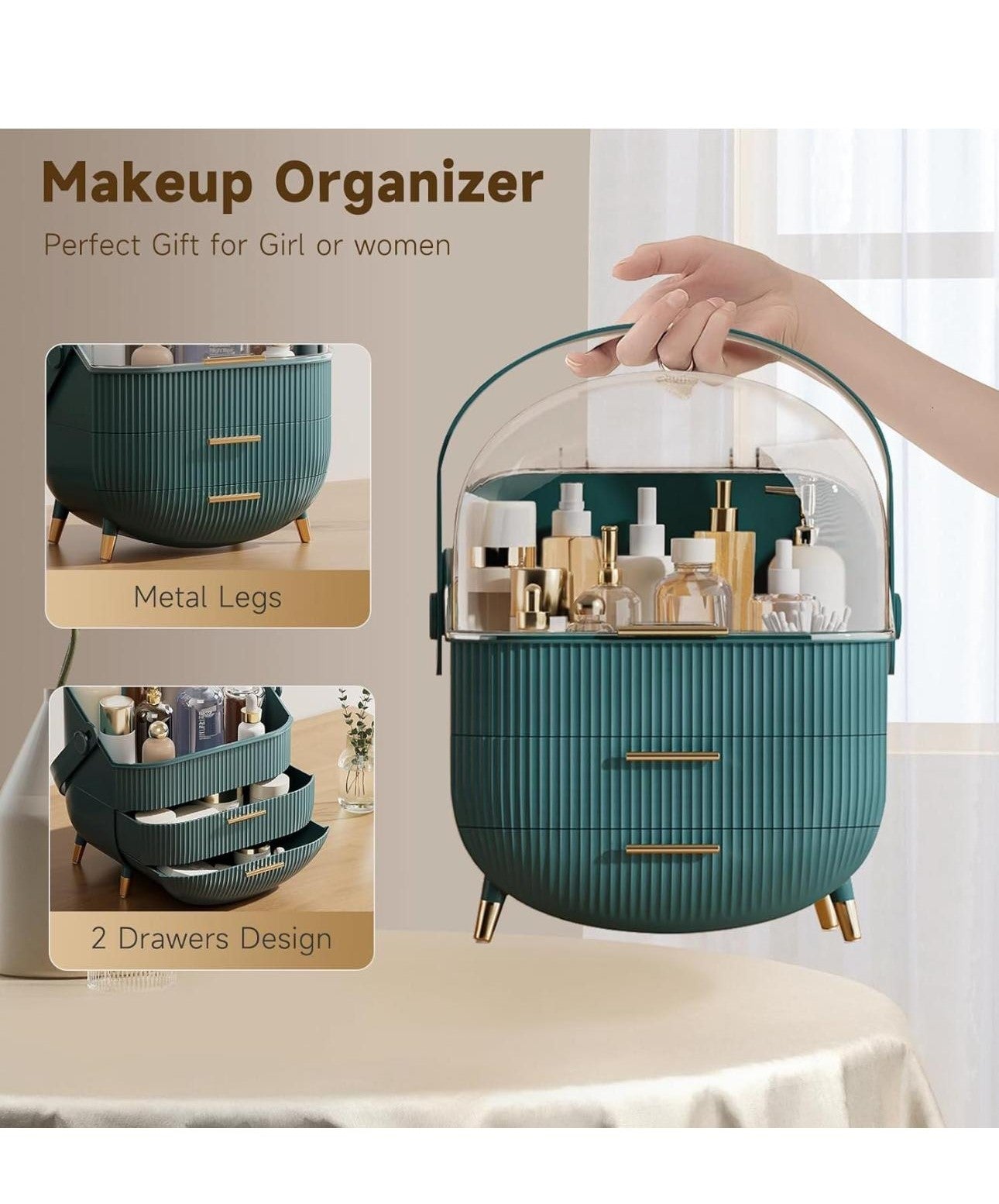 Luxury Vanity Makeup Organizer